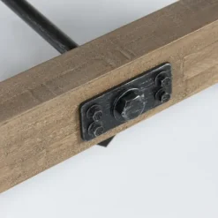 Console Tables-Kirkland's Home Roane Gray Reclaimed Pine Console Table