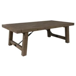 Coffee Tables-Kirkland's Home Roane Gray Reclaimed Pine Coffee Table