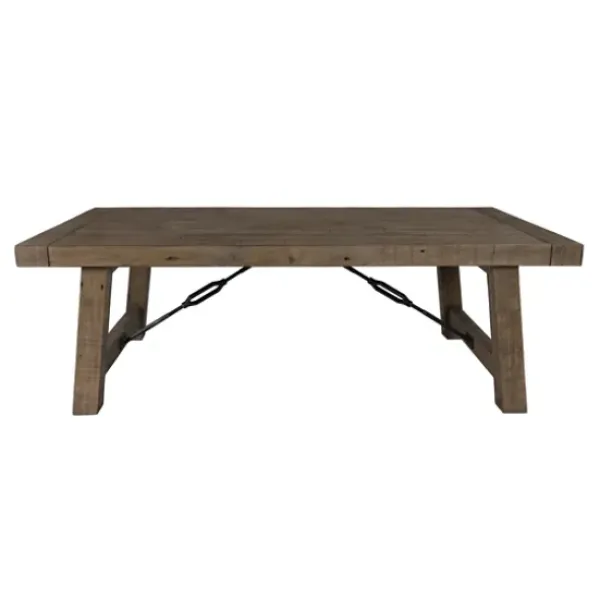 Coffee Tables-Kirkland's Home Roane Gray Reclaimed Pine Coffee Table