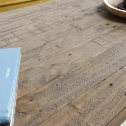 Coffee Tables-Kirkland's Home Roane Gray Reclaimed Pine Coffee Table