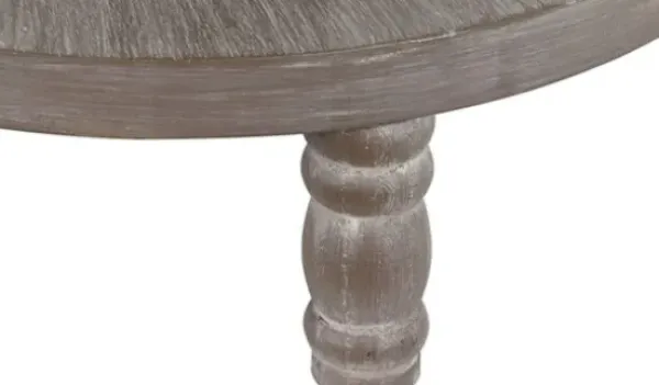 Accent & End Tables-Kirkland's Home Roberta Wood Decorative Metal Accent Table Gray