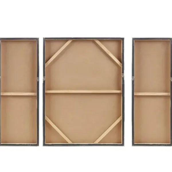 Canvas Art-Kirkland's Home Rolling Waves Blur Canvas Art Prints, Set Of 3 Blue/White/Brown