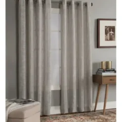 Curtains & Drapes-Kirkland's Home Rosalie Curtain Panel Set, 108 In. Ivory