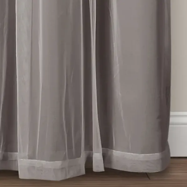 Curtains & Drapes-Kirkland's Home Rosalie Lace Curtain Panel Set, 108 In. White