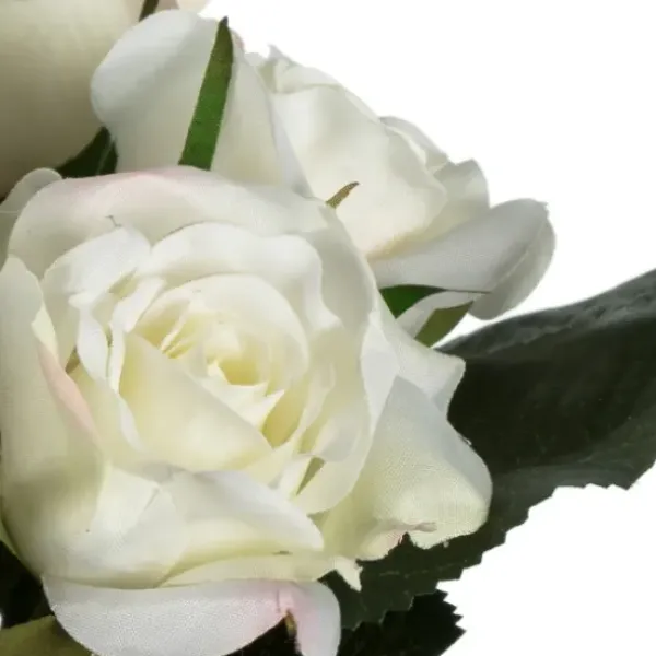 Stems & Bouquets-Kirkland's Home Roses Bundle Bouquets, Set Of 3 White