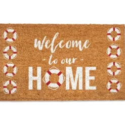 Doormats-Kirkland's Home Roses Welcome Doormat Blue/Multi