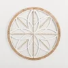 Wall Plaques-Kirkland's Home Round Beaded Medallion Wall Plaque White/Brown