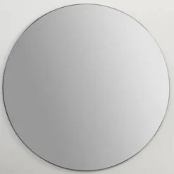 Framed Mirrors-Kirkland's Home Round Black Linear Wall Mirror