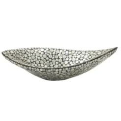Decorative Trays-Kirkland's Home Round Curved Metal Handles Tray Brown