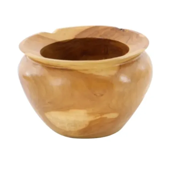 Decorative Bowls & Jars-Kirkland's Home Round Jar With Mango Wood Lid Silver
