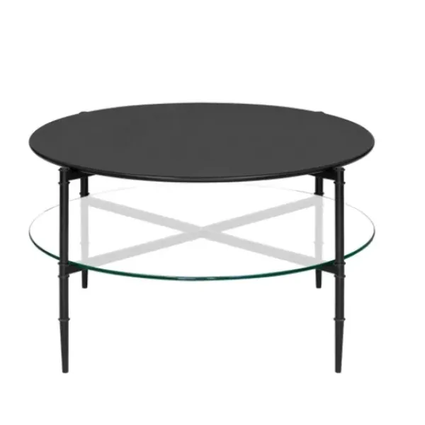 Coffee Tables-Kirkland's Home Round Martha Stewart Coffee Table Black