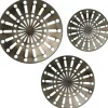 Wall Plaques-Kirkland's Home Round Metal Wesley Wall Plaques, Set Of 3 Gray