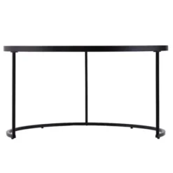 Coffee Tables-Kirkland's Home Round Mirrored Nesting Tables, Set Of 2 Black