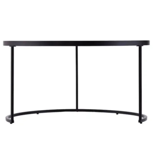 Coffee Tables-Kirkland's Home Round Mirrored Nesting Tables, Set Of 2 Black