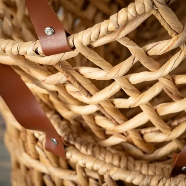 Baskets & Boxes-Kirkland's Home Round Natural Open Weave Baskets, Set Of 3 Tan