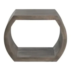 Accent & End Tables-Kirkland's Home Round Open Side Table Brown