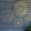 Wall Plaques-Kirkland's Home Round Paper Discs 4-Pc. Wall Plaque Set White