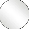 Framed Mirrors-Kirkland's Home Round Simple Frame Medium Wall Mirror Black