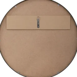 Framed Mirrors-Kirkland's Home Round Simple Frame Medium Wall Mirror Black