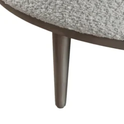 Benches & Ottomans-Kirkland's Home Round Upholstered Ottoman Gray
