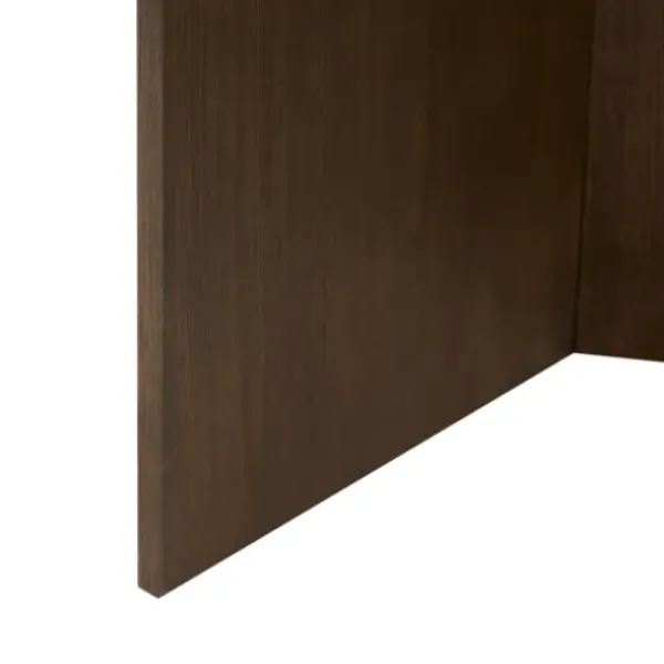 Coffee Tables-Kirkland's Home Round Walnut Wood Starburst Coffee Table Brown