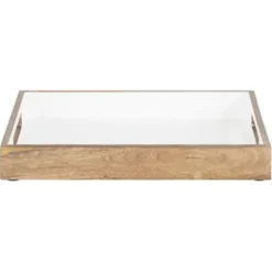 Decorative Trays-Kirkland's Home Round Wood Love Tray Gray