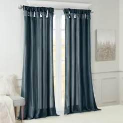 Curtains & Drapes-Kirkland's Home Ruffle Diamond Curtain Panel Set, 84 In. White