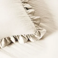Comforters-Kirkland's Home Ruffle Skirt 3-Pc. King Comforter Set Ivory