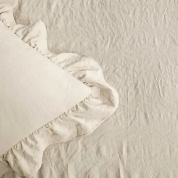 Comforters-Kirkland's Home Ruffle Skirt 3-Pc. Queen Comforter Set Tan