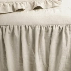 Comforters-Kirkland's Home Ruffle Skirt 3-Pc. Queen Comforter Set Tan