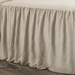 Comforters-Kirkland's Home Ruffle Skirt 3-Pc. Queen Comforter Set Tan