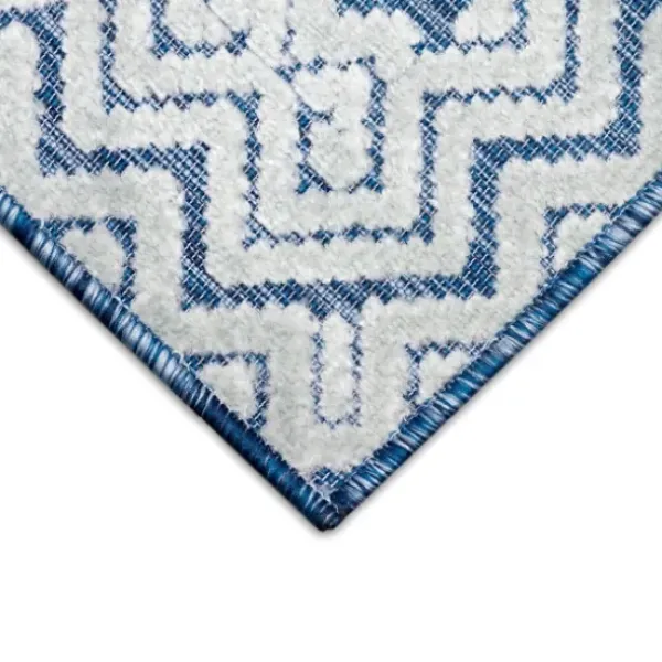 Outdoor Rugs-Kirkland's Home Rust Global Ikat Indoor/Outdoor Area Rug, 5X7 Red/Tan
