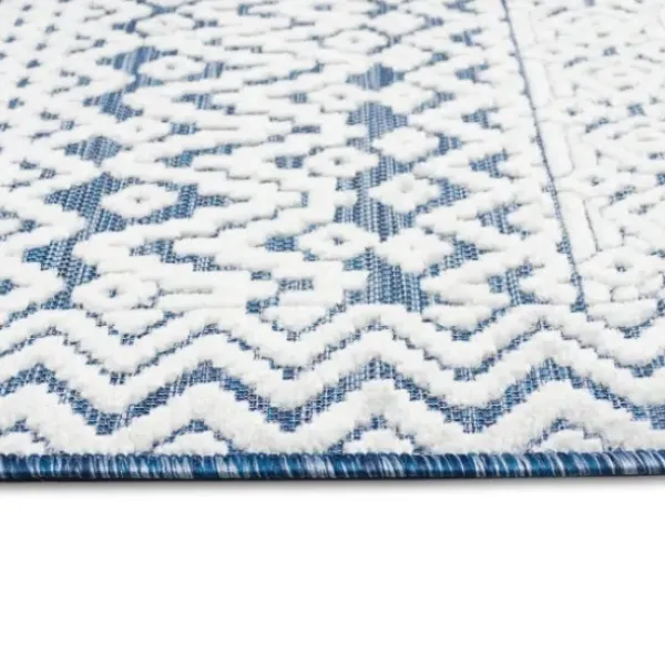 Outdoor Rugs-Kirkland's Home Rust Global Ikat Indoor/Outdoor Area Rug, 5X7 Red/Tan