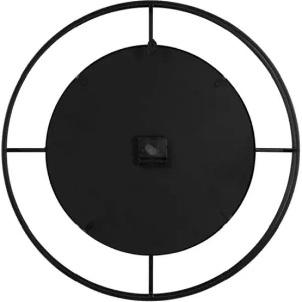 Clocks-Kirkland's Home Rustic Brown And Black Newfield Clock