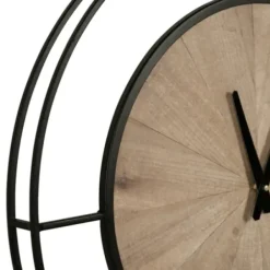 Clocks-Kirkland's Home Rustic Brown And Black Newfield Clock