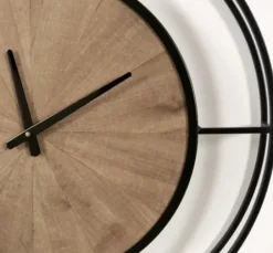 Clocks-Kirkland's Home Rustic Brown And Black Newfield Clock