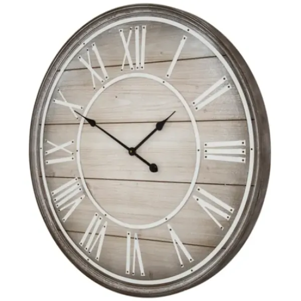 Clocks-Kirkland's Home Rustic Charm Wood Wall Clock