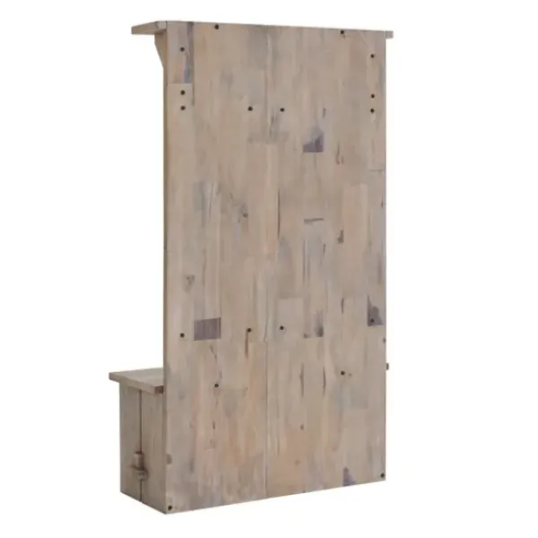 Entryway Furniture-Kirkland's Home Rustic Driftwood Hall Tree Brown