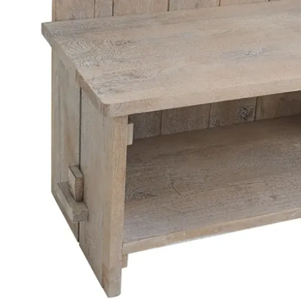 Entryway Furniture-Kirkland's Home Rustic Driftwood Hall Tree Brown