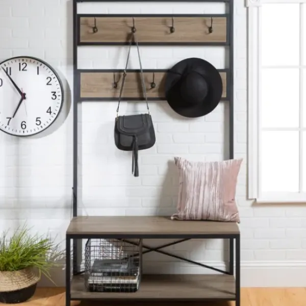 Entryway Furniture-Kirkland's Home Rustic Driftwood Hall Tree