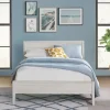 Beds & Headboards-Kirkland's Home Rustic Eggshell Wood Panel Full Bed Frame White