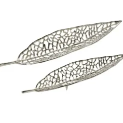 Decorative Trays-Kirkland's Home Rustic Galvanized 3-Pc. Decorative Tray Set Silver/Tan/Brown