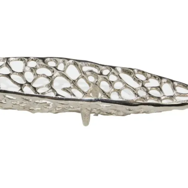 Decorative Trays-Kirkland's Home Rustic Galvanized 3-Pc. Decorative Tray Set Silver/Tan/Brown