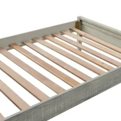 Beds & Headboards-Kirkland's Home Rustic Gray Pine Panel Twin Bed Frame