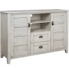 Tv Stands & Media Consoles-Kirkland's Home Rustic Gray Wood 2-Drawer Console Table