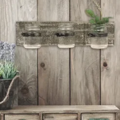 Wall Storage-Kirkland's Home Rustic Jars Wall Organizer