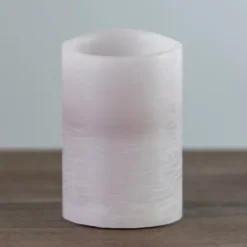 Flameless Candles-Kirkland's Home Rustic Led Pillar Candle, 4X6 In. Gray
