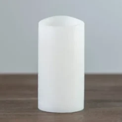 Flameless Candles-Kirkland's Home Rustic Led Pillar Candle, 3X6 In. White