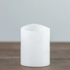 Flameless Candles-Kirkland's Home Rustic Led Pillar Candle, 3X4 In. White