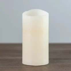 Flameless Candles-Kirkland's Home Rustic Led Pillar Candle, 3X6 In. Ivory